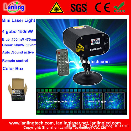 Remote Control Mini Gobo Laser Light